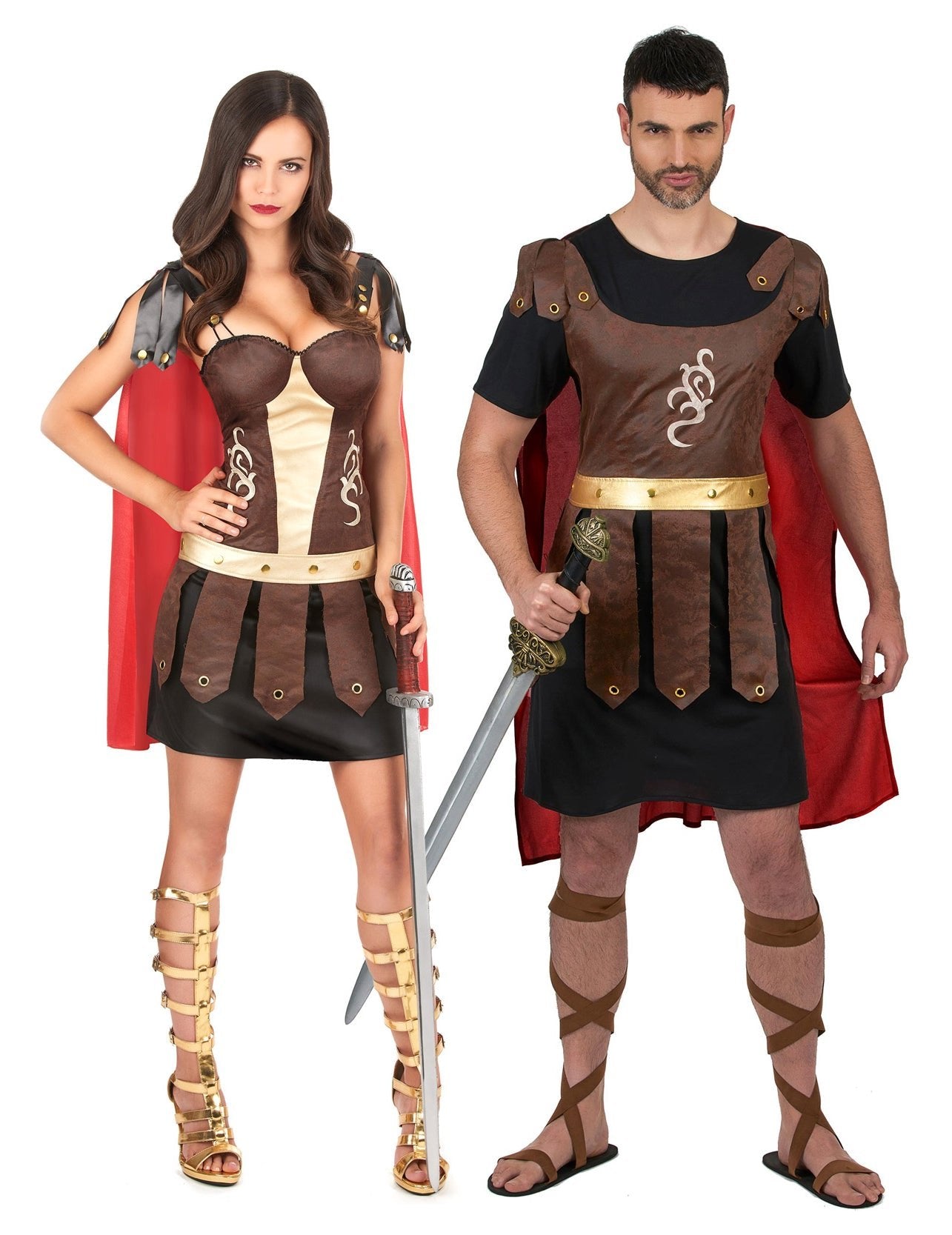 Romeinse gladiator koppelkostuum voor volwassenen
