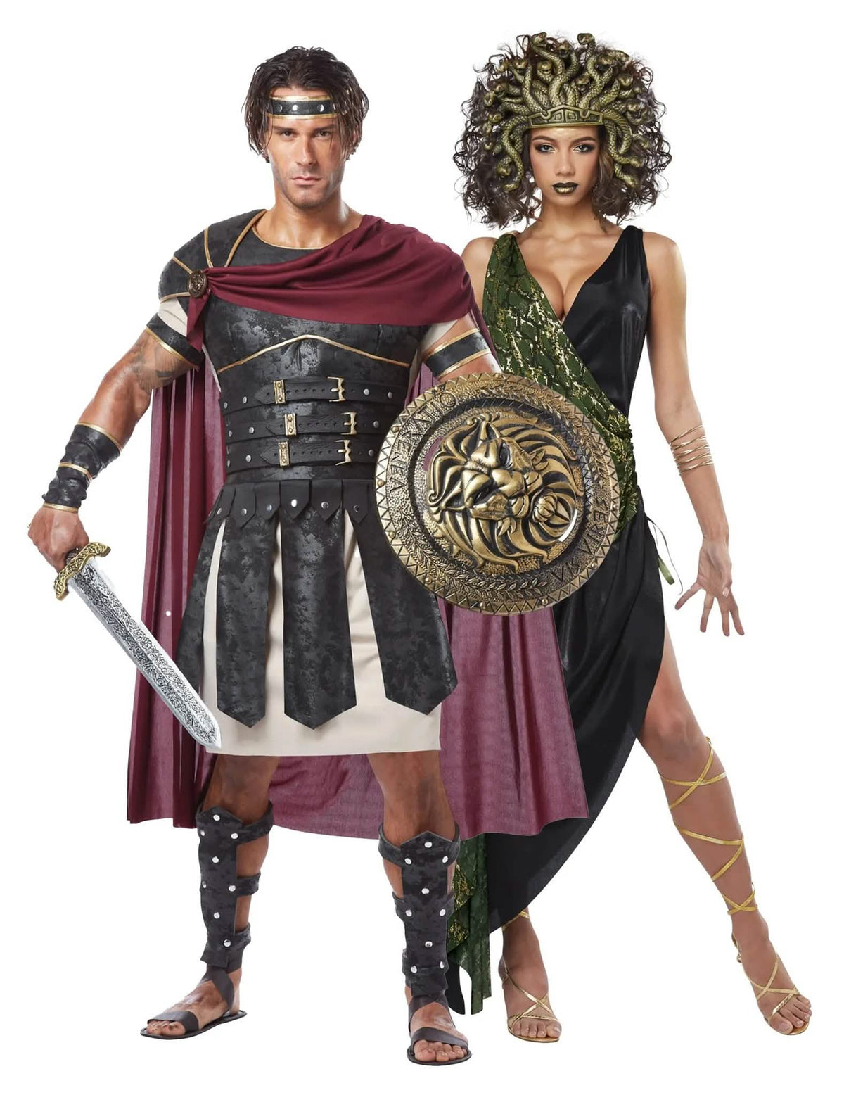 Gladiator en Medusa paar kostuum