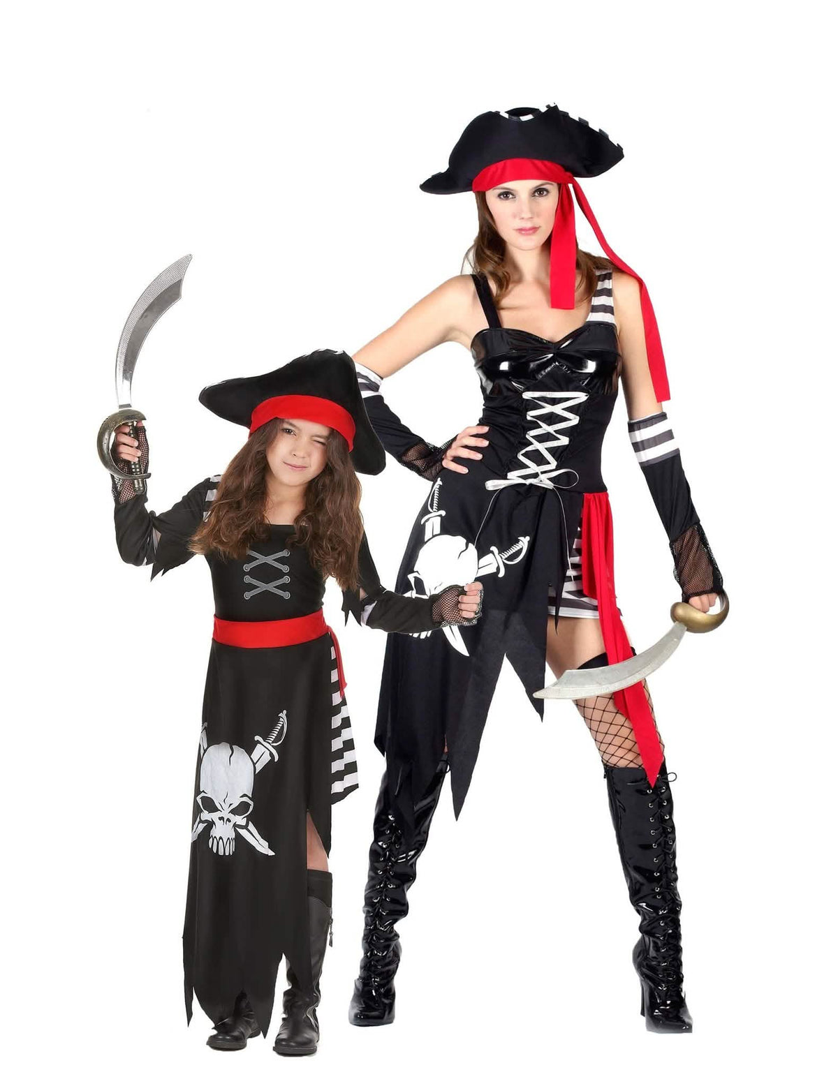 Déguisement duo de pirate mère et fille