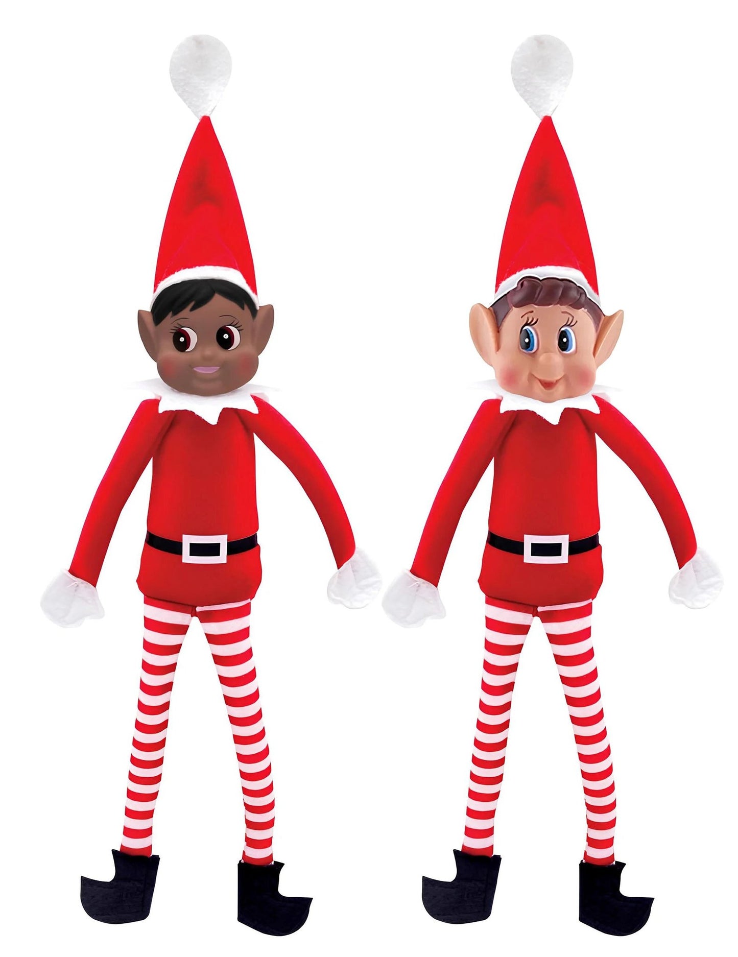 Duo ondeugende kerstelfjes Elfie en Clochette