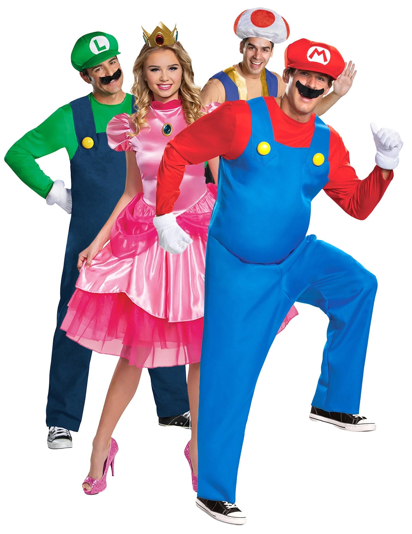 Nintendo Mario™ groep kostuum voor volwassenen