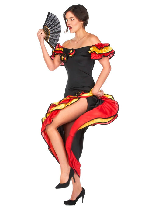 Déguisement de couple danseuse flamenco mère et fille