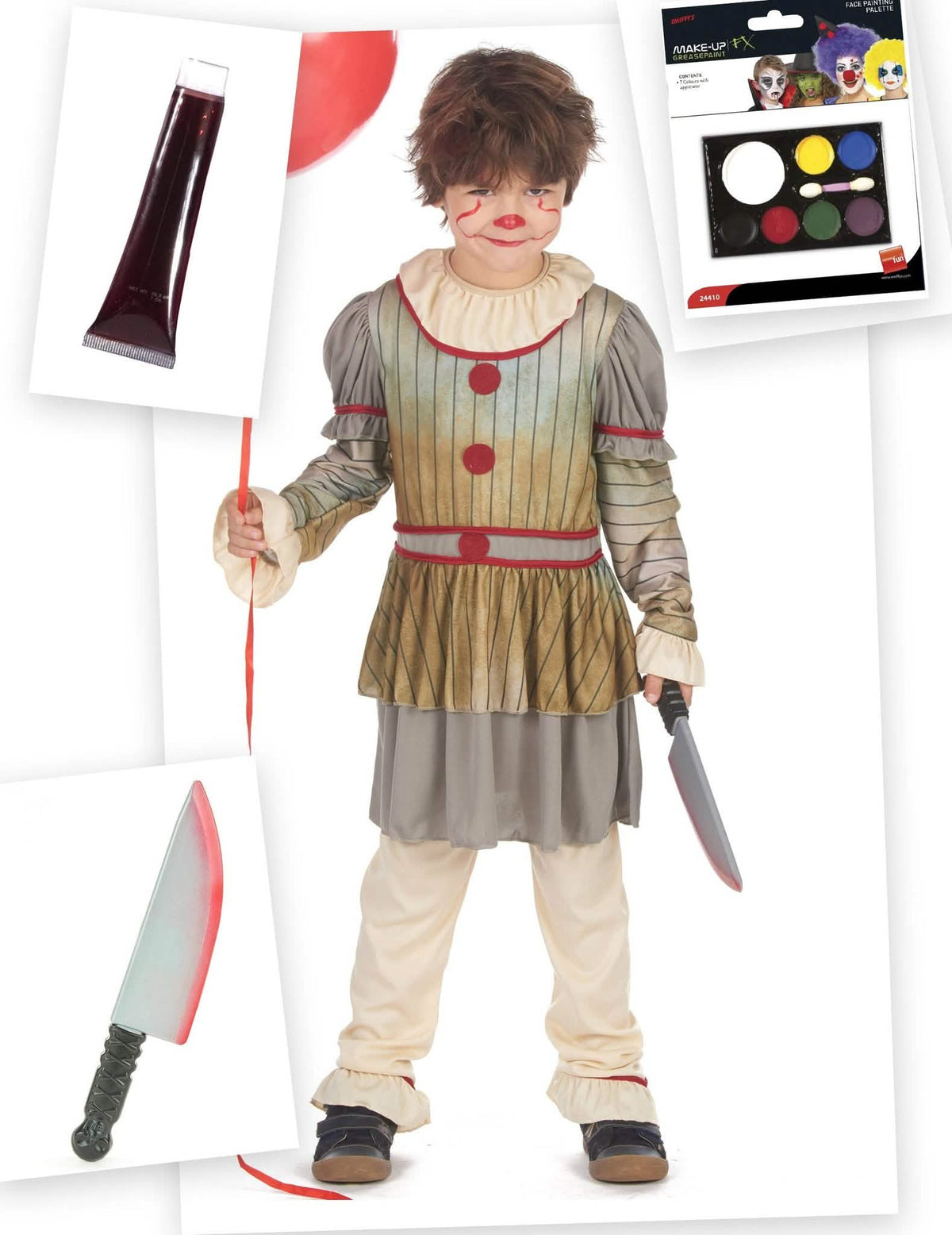 Halloween Clownkostuum pakket voor jongens