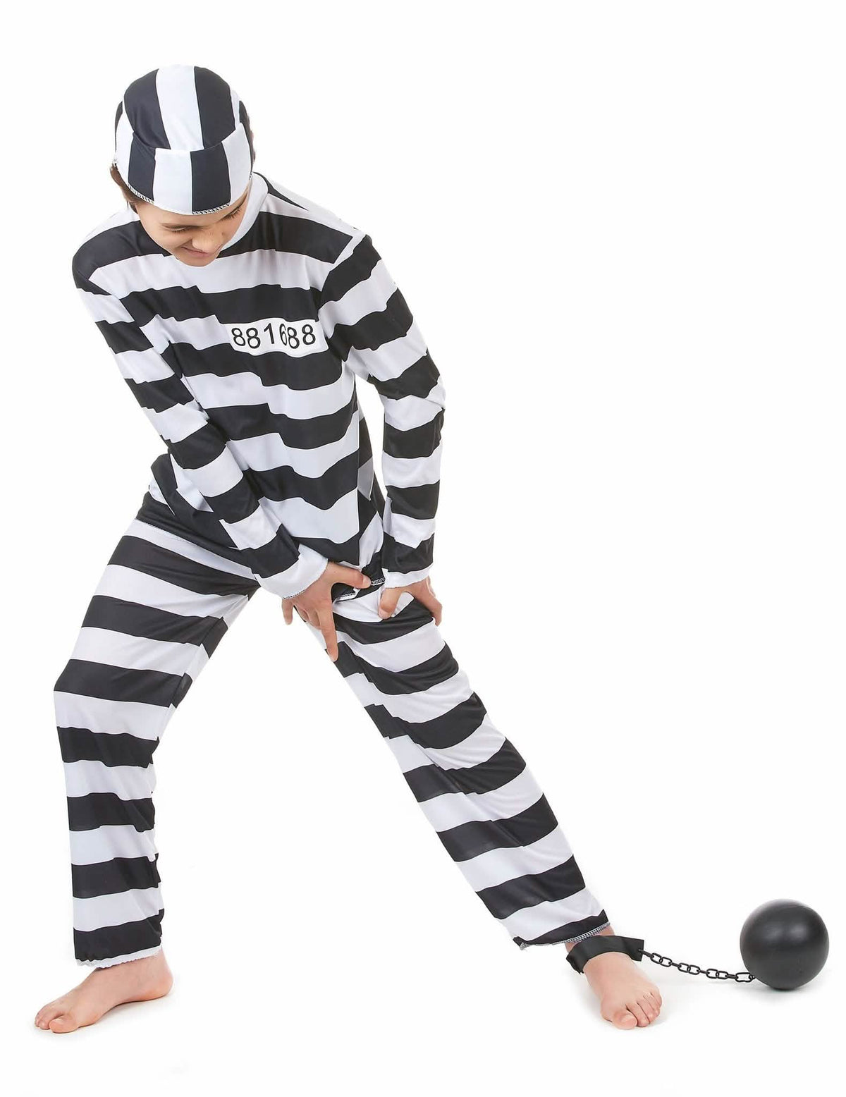 Duo Gevangenen kostuum vader en zoon