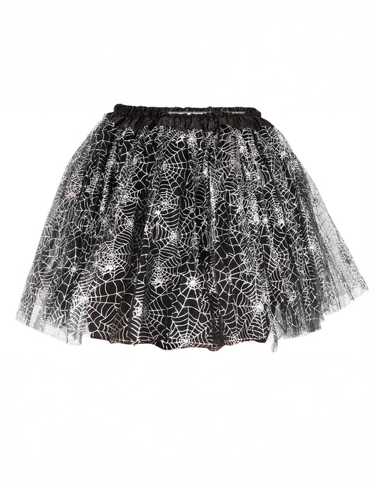 Vue de face du tutu toiles d'araignées pour fille
