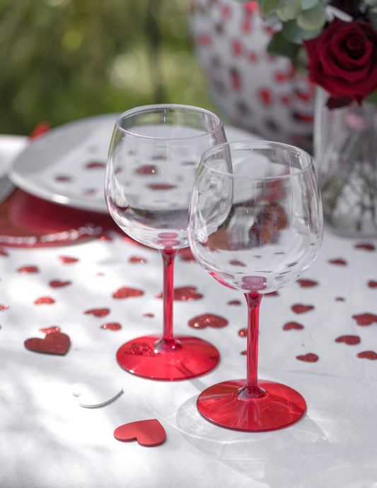 Verre ballon cocktail plastique rouge 58,2 cl