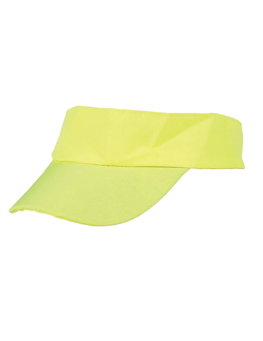 Visière néon jaune adulte