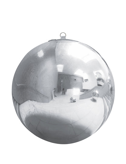Ballon géant boule miroir argentée 90 cm