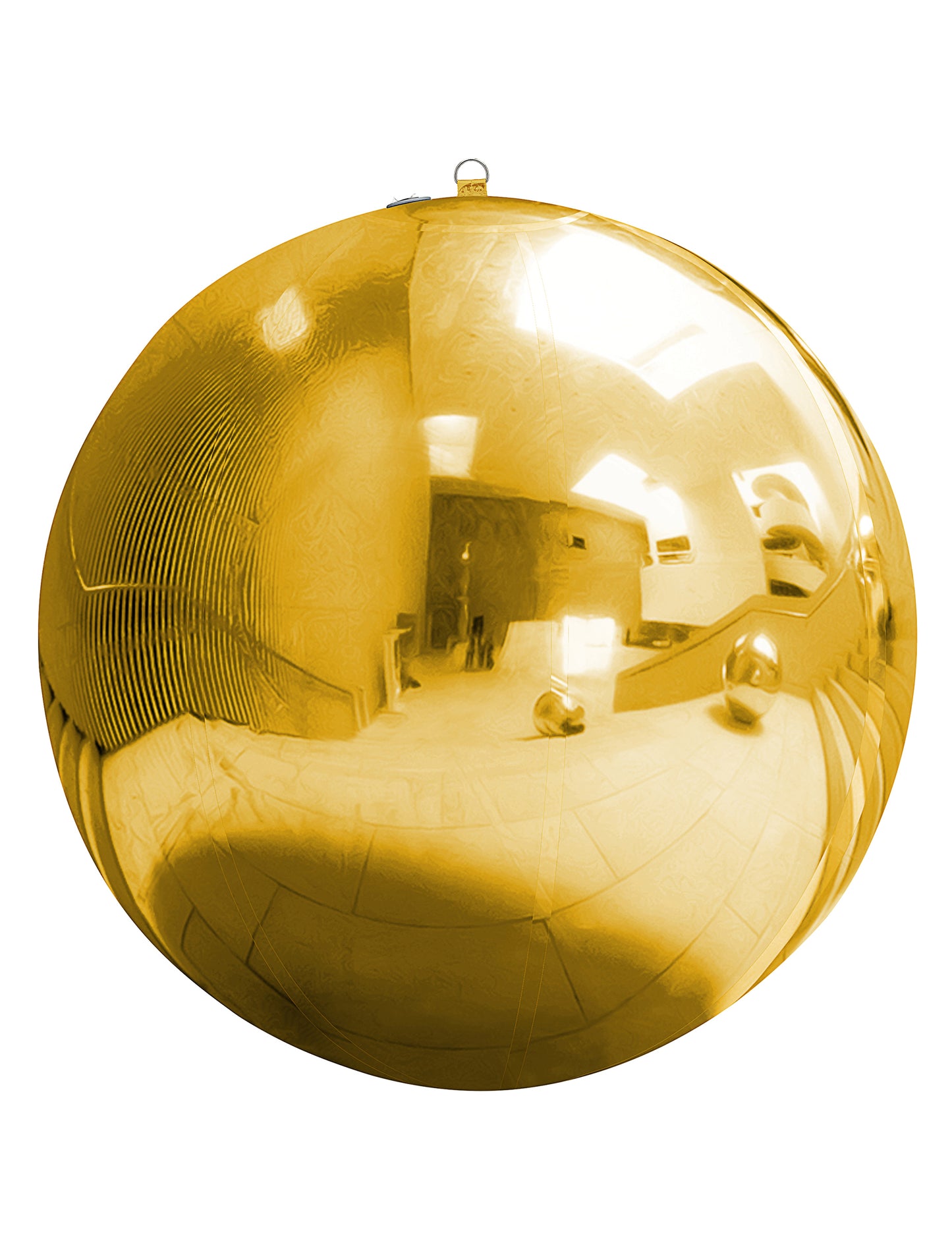 Opblaasbare gouden spiegelbol 120 cm