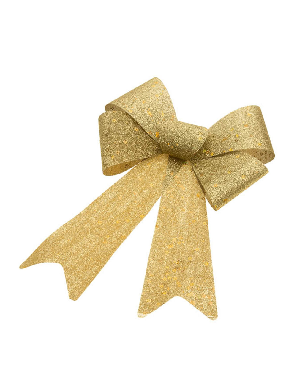 Nœud à paillettes pour décoration de fête doré