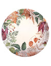 10 assiettes Automne Floral 22,5 cm