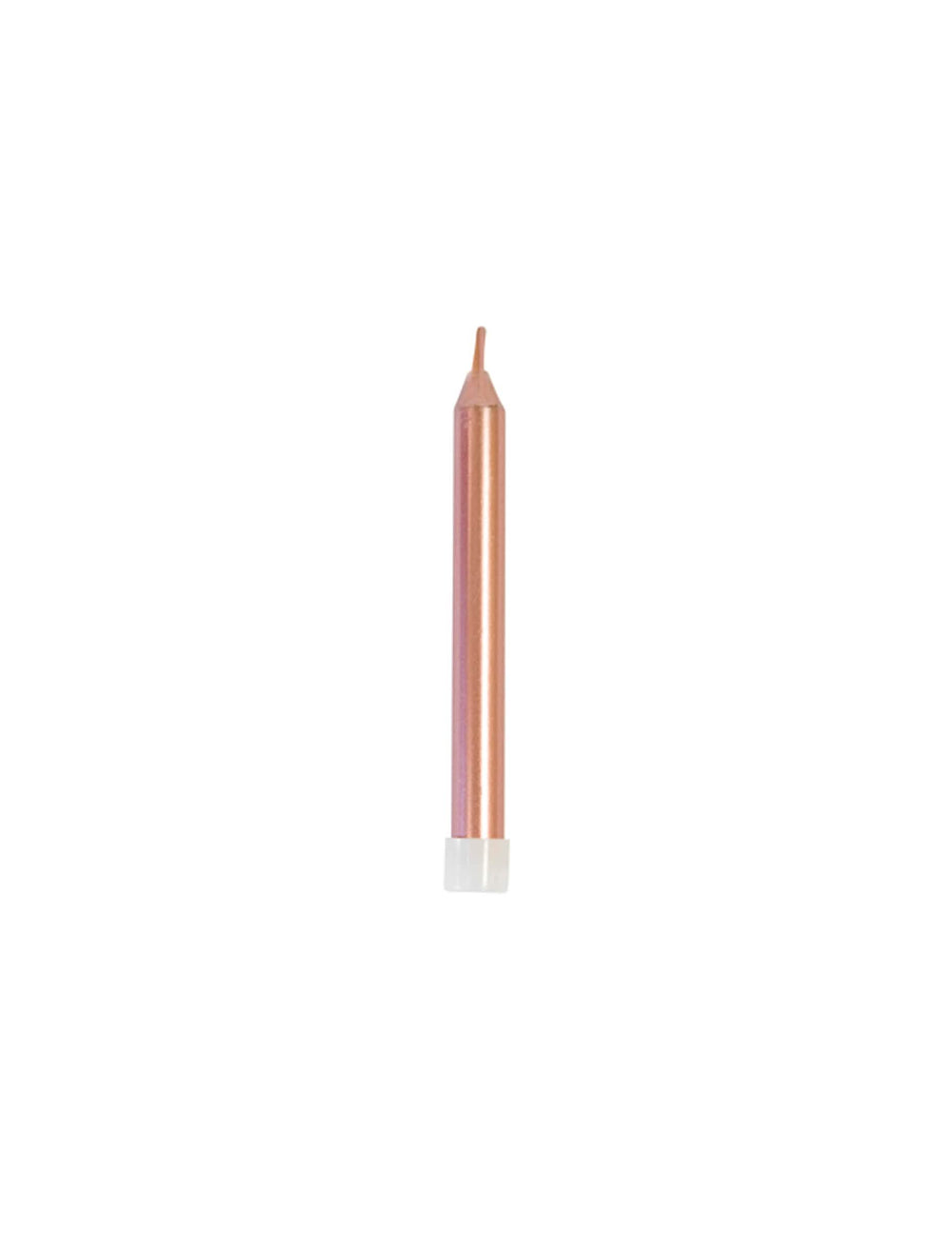 Bougies d'anniversaire métallisées pour fête rose gold