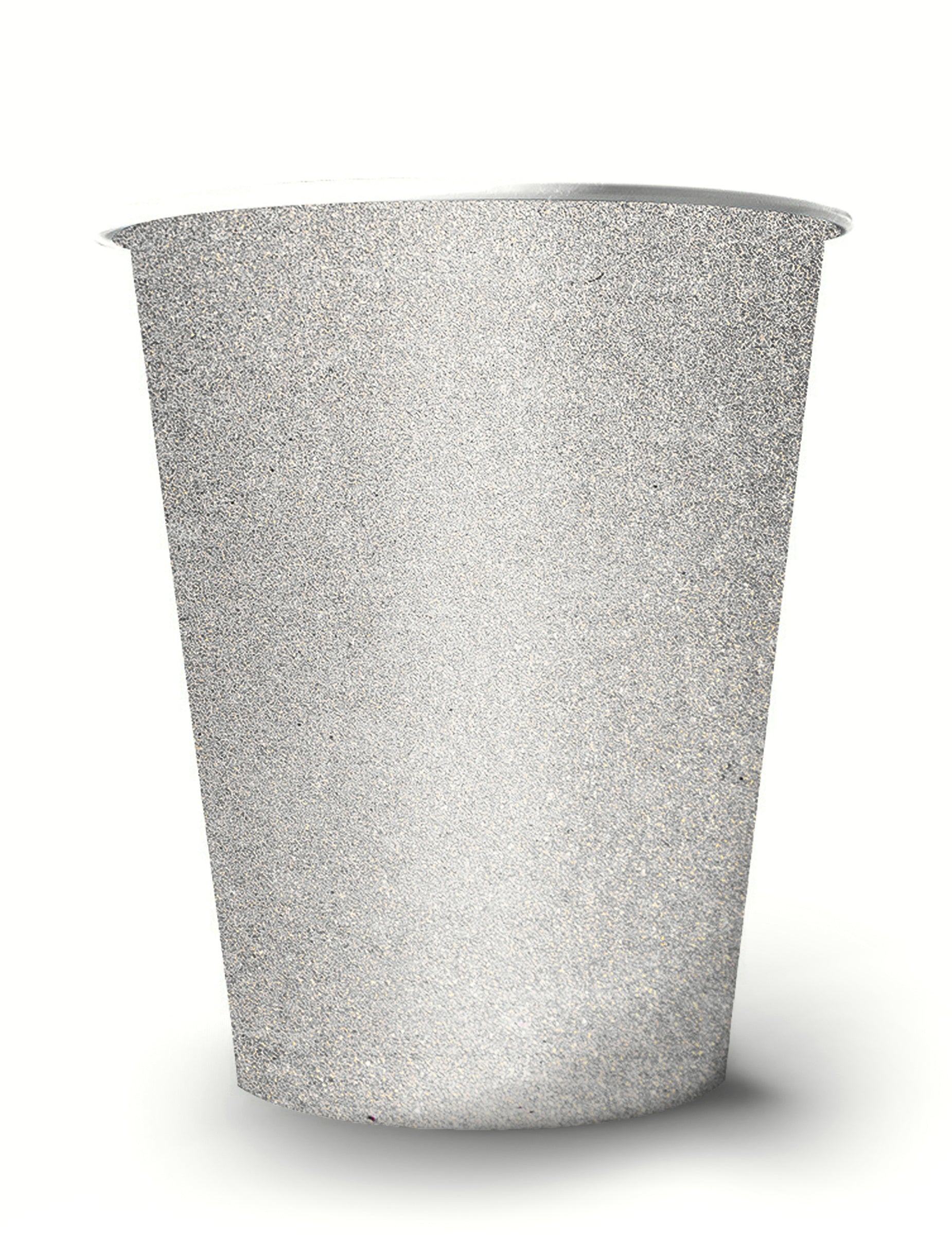 Gobelets américains scintillants pour fête argent en carton recyclable