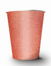 Gobelets américains scintillants pour fête rose gold en carton recyclable