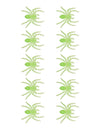 10 kleine glow in the dark spinnen 3,5 cm