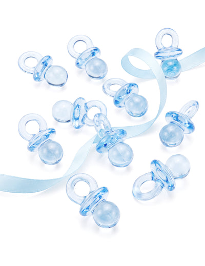 10 lichtblauwe plexiglas fopspenen 2,5 cm voor decoratie