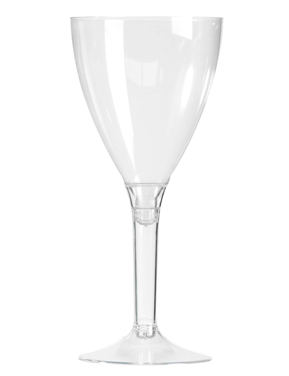 Verre à vin pied cristal pour fête transparent