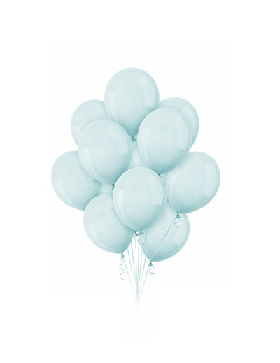 100 Mini ballons latex bleu pastel 13 cm