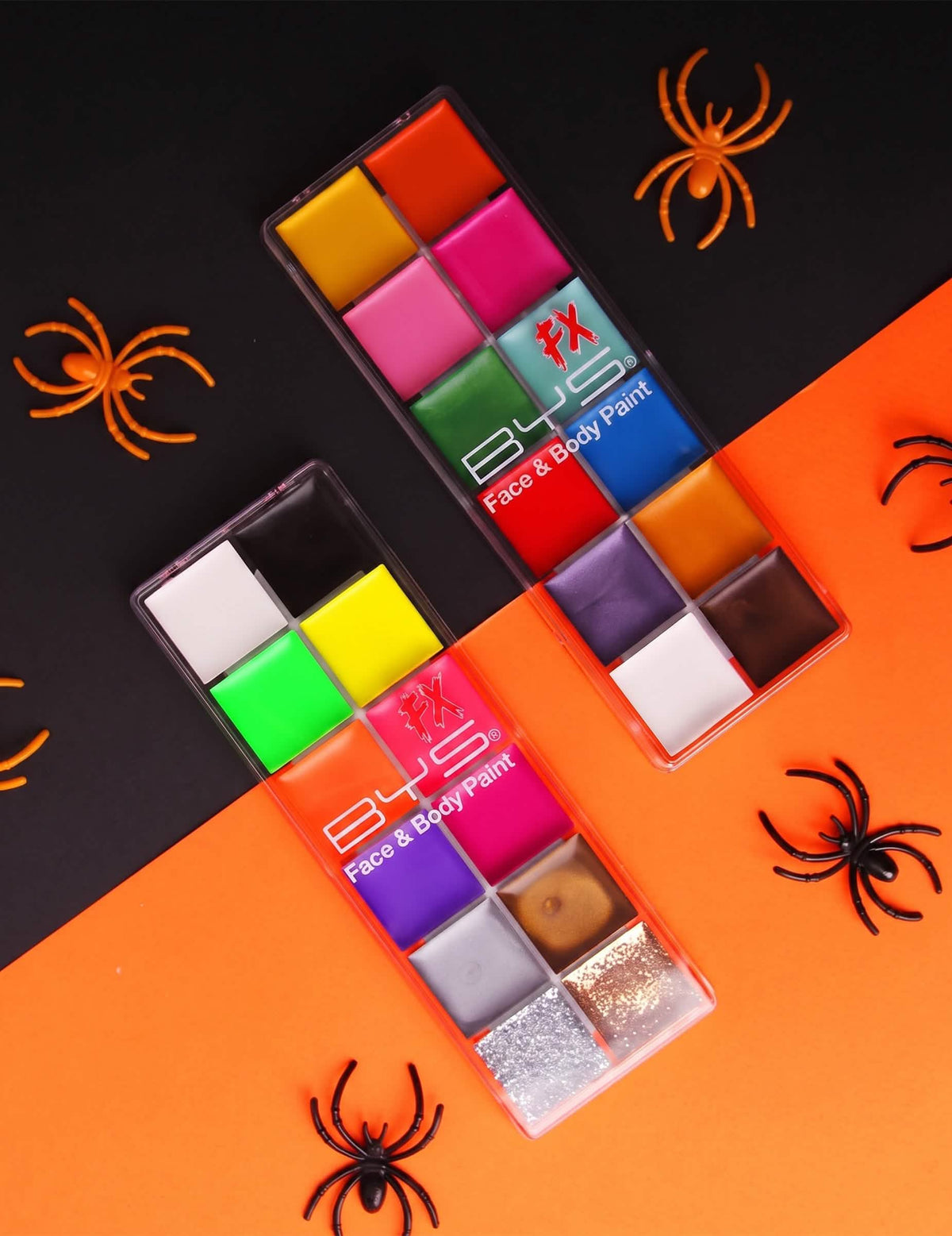 12 Veelkleurige crème schminks