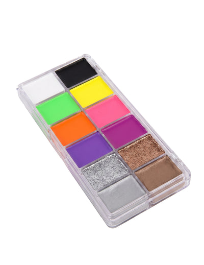 12 Fards crèmes néons et paillettes