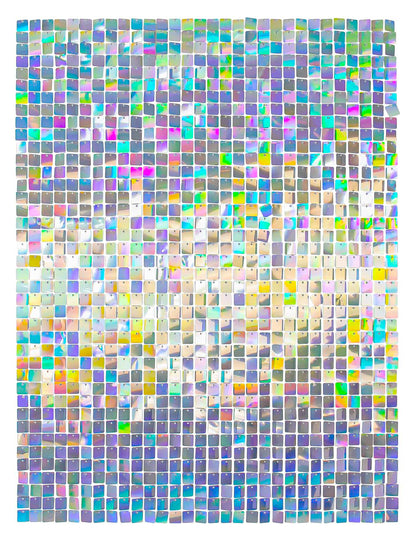 12 Achtergrondpanelen iriserend 30 x 30 cm