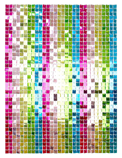 12 Achtergrondpanelen multicolor 30 x 30 cm