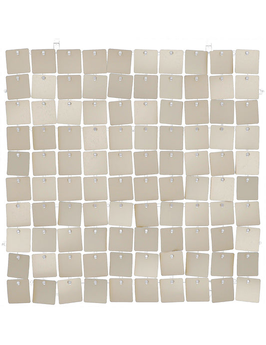 12 Panneaux de toile de fond or mat 30 x 30 cm