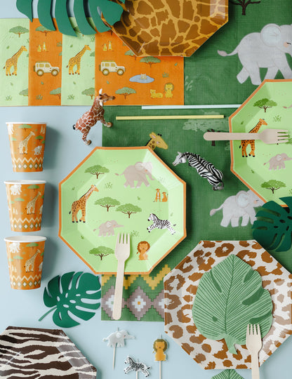 12 Papieren servetten monstera blad groen 29,1 x 36 cm