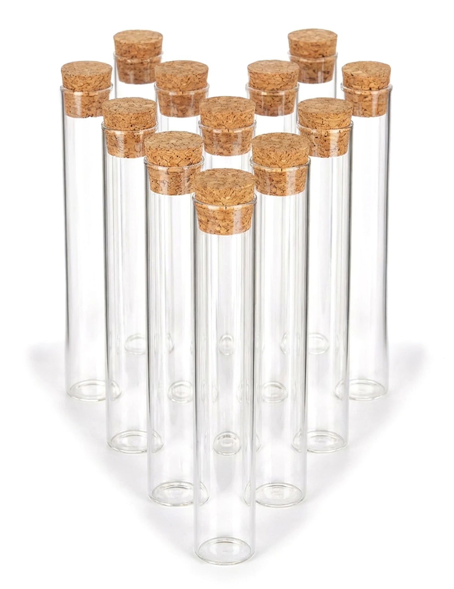 12 glazen reageerbuisjes 15 cm