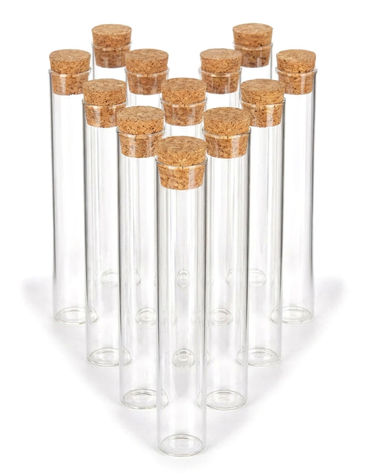 12 tubes éprouvette en verre 15 cm