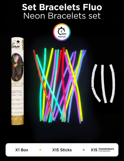 15 Bracelets lumineux