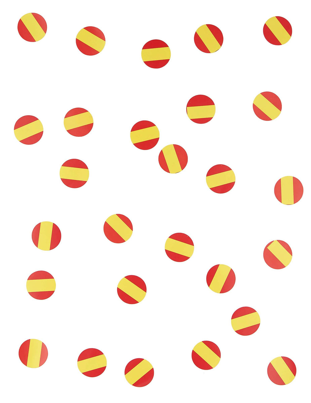 Close-up van tafelconfetti vlag spanje