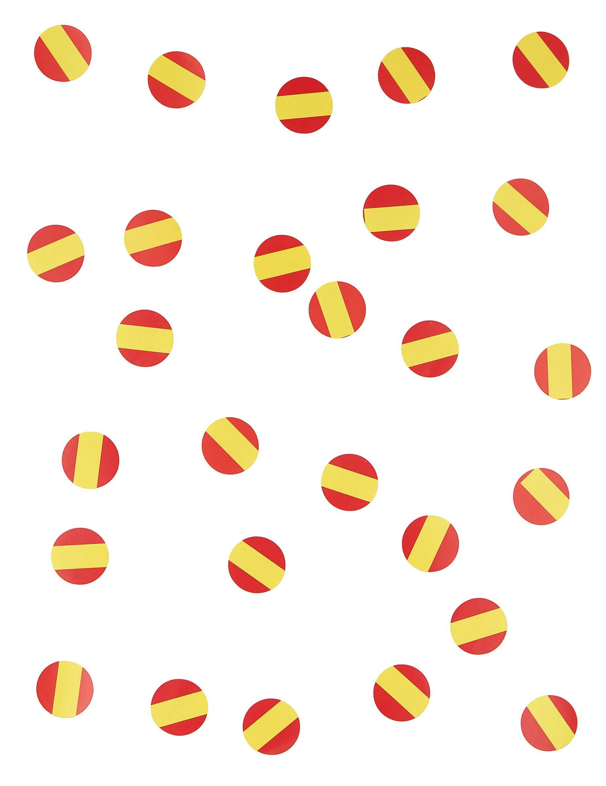 Close-up van tafelconfetti vlag spanje