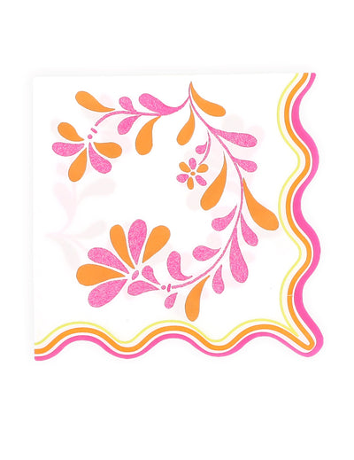 16 papieren servetten Pink Limonade 33 x 33 cm