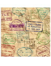 Serviettes en papier tour du monde pour fête décor voyage kraft