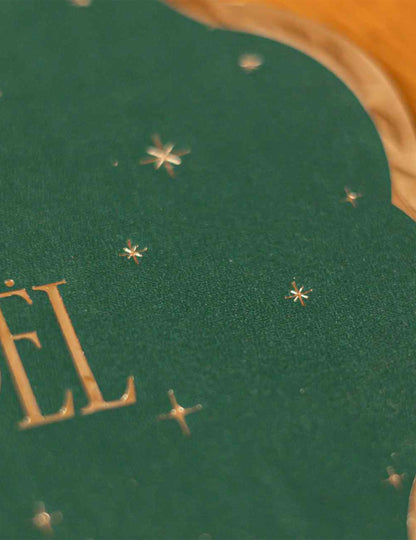 16 servetten Vrolijk Kerstfeest tijdloos Brits groen en goud 32 x 32 cm