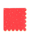 16 kerstservetten tijdloos rood en goud 33 x 33 cm