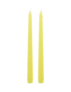 2 gele kaarsen 25 cm