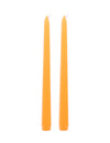2 oranje kaarsen 25 cm