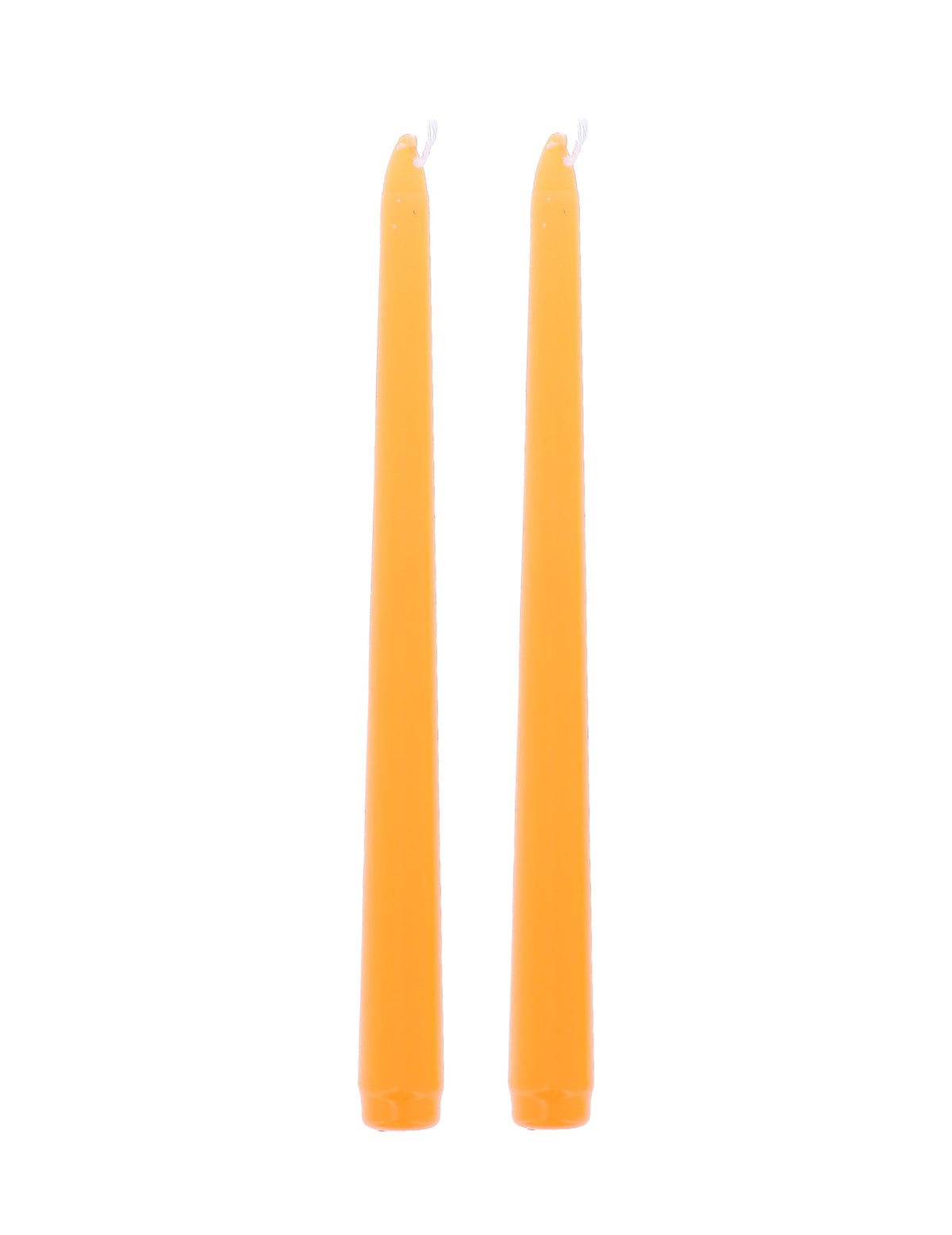 2 Bougies chandelles orange 25 cm