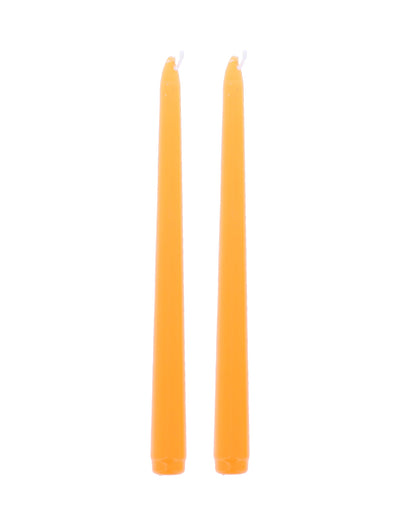 2 Bougies chandelles orange 25 cm
