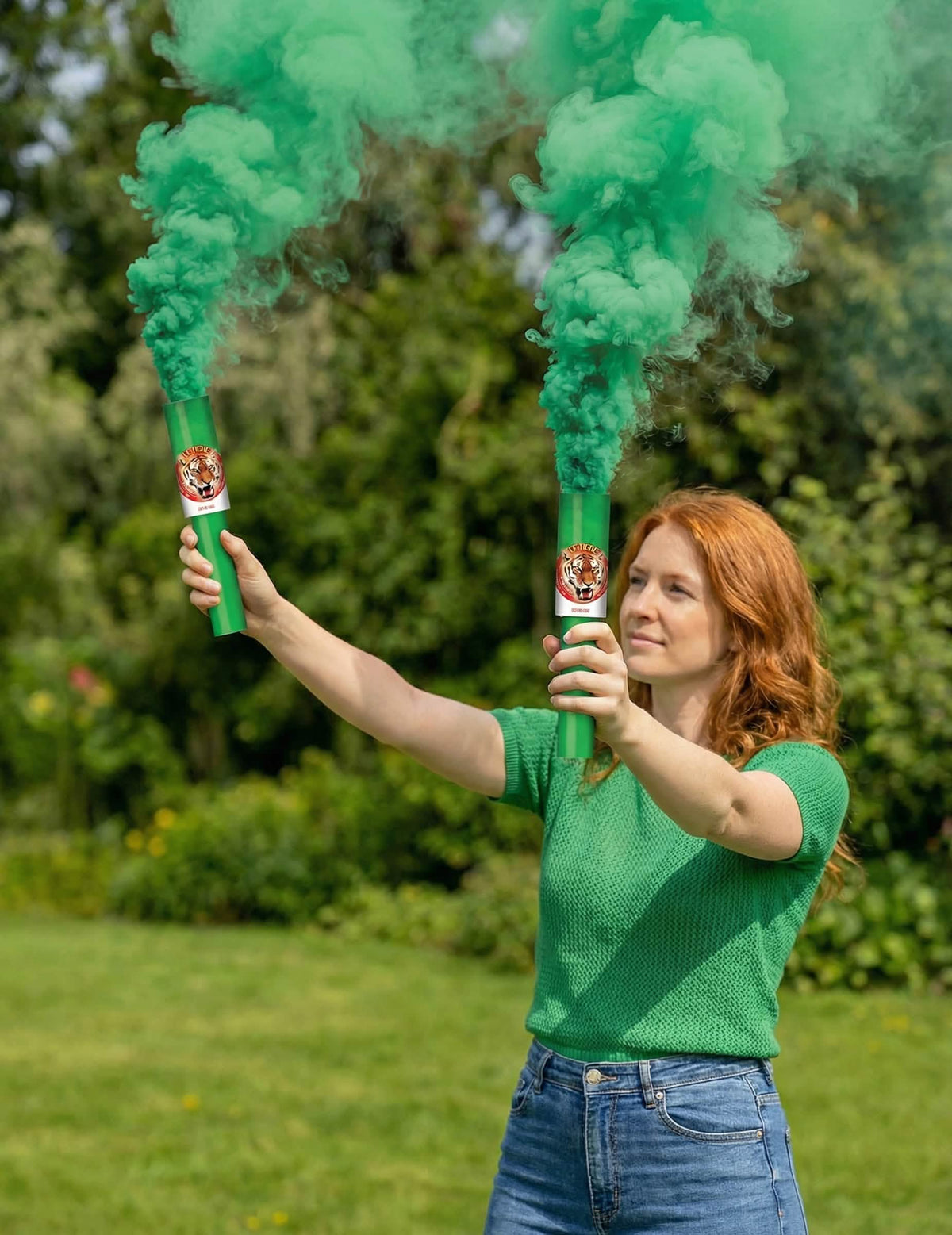 2 Fumigènes à main verts 45 secondes