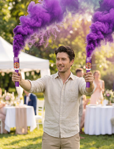 2 Fumigènes à main violets 45 secondes