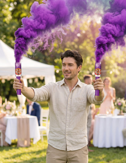 2 Fumigènes à main violets 45 secondes