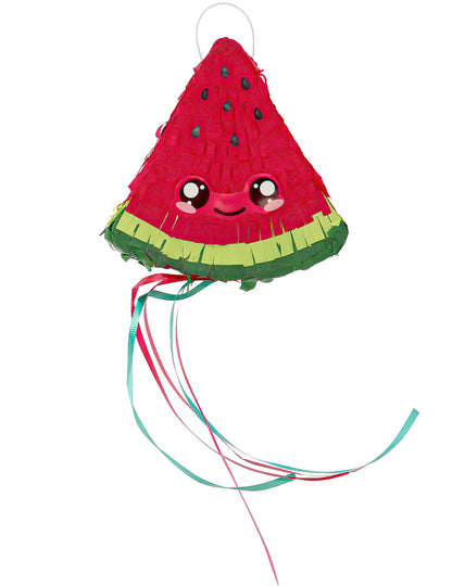 2 Mini-piñata's Kawaii Party watermeloen & avocado 15 cm