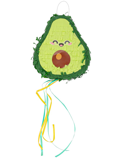 2 Mini-piñata's Kawaii Party watermeloen & avocado 15 cm