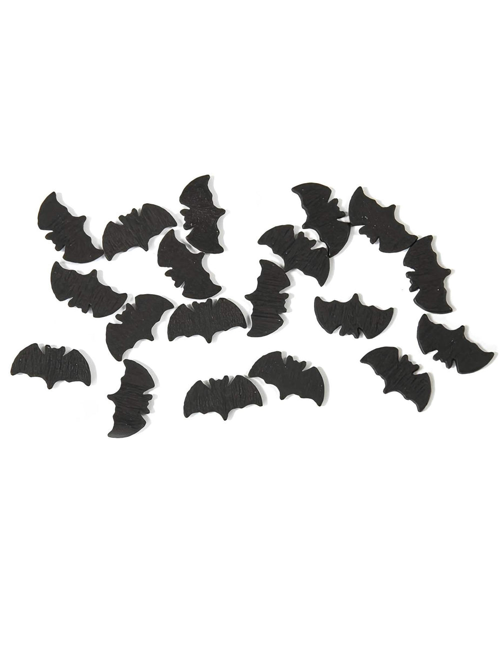 20 confettis de table chauve-souris Halloween noir