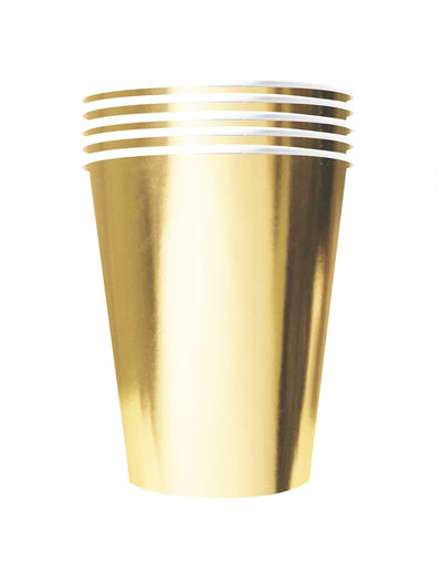 Gobelets américains carton recyclable pour fête or