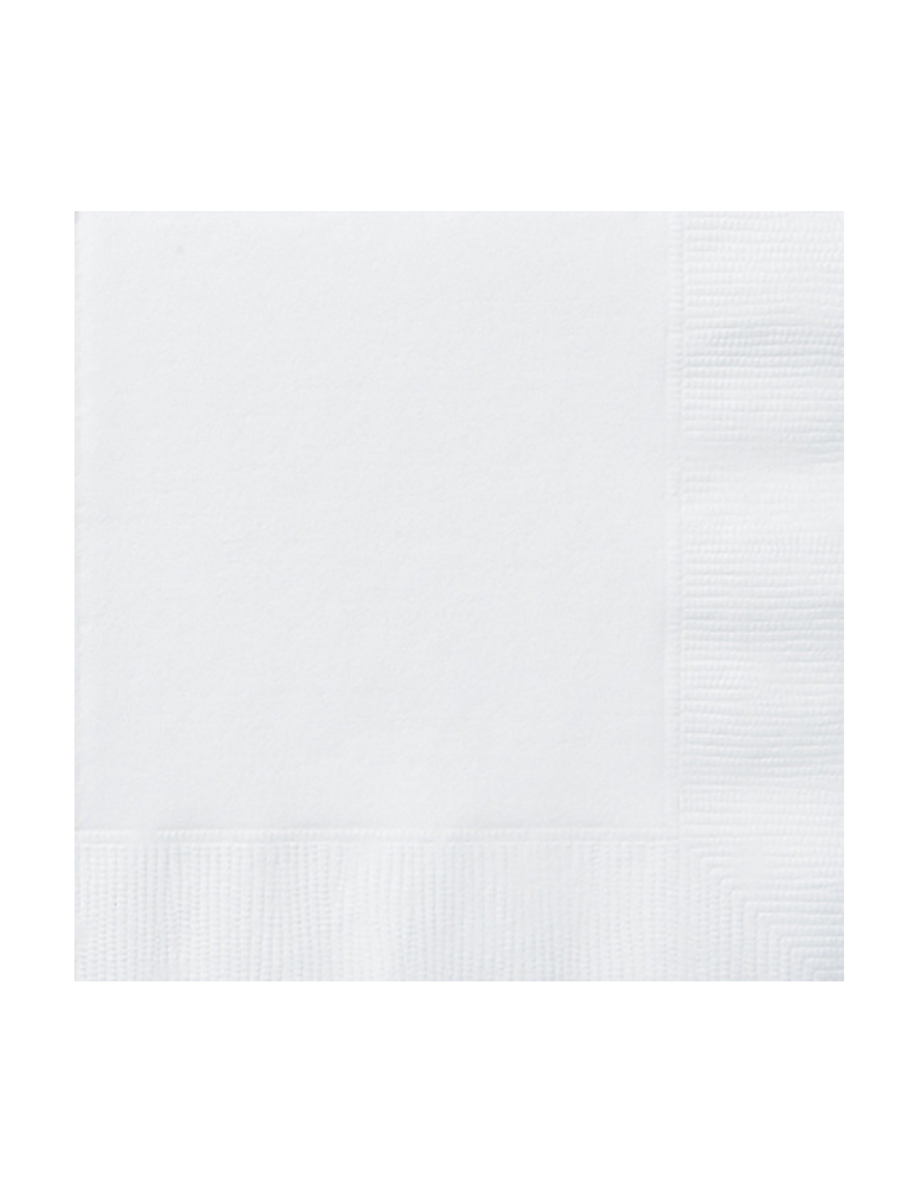 Serviettes en papier à fines rayures pour fête blanches