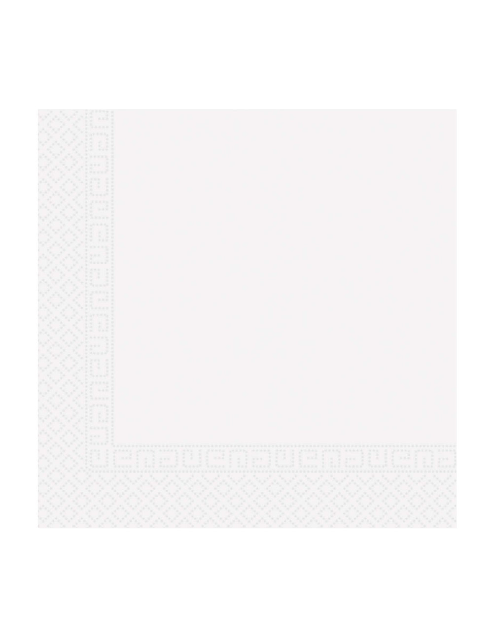 Serviettes en papier home compostable pour fête blanches